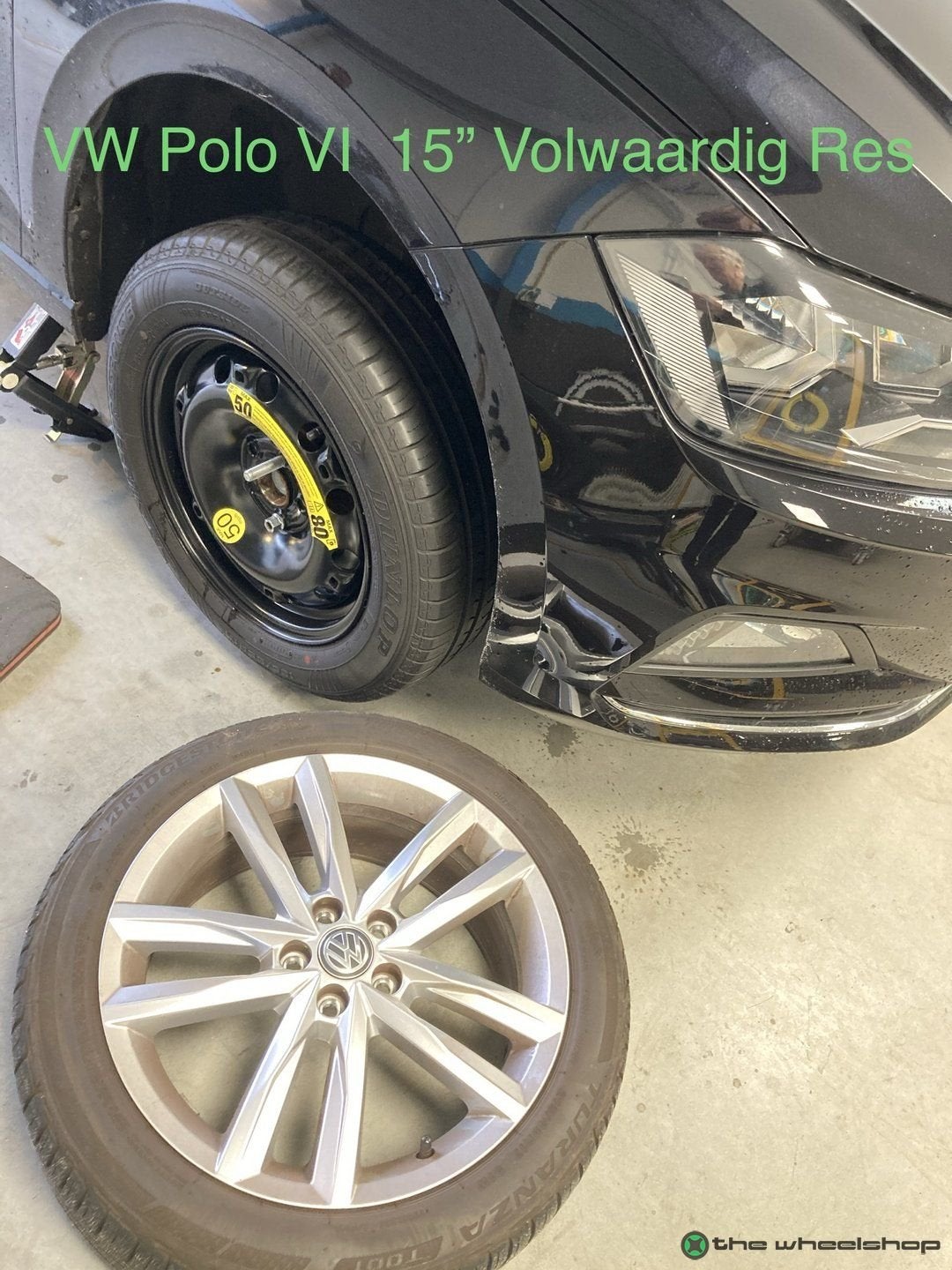 Reservewiel Thuiskomer VW Polo , Seat Ibiza , Skoda Fabia  1, Pneus et Jantes, Véhicule de tourisme, -, Utilisé