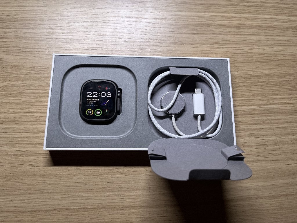 Apple Watch Ultra 2 4G 49mm Ankerblauw Ocean-bandje, Étanche, Apple Watch, IOS, Comme neuf