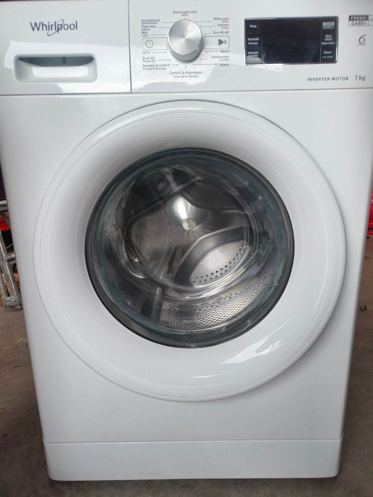Wasmachine Whirlpool, Ophalen