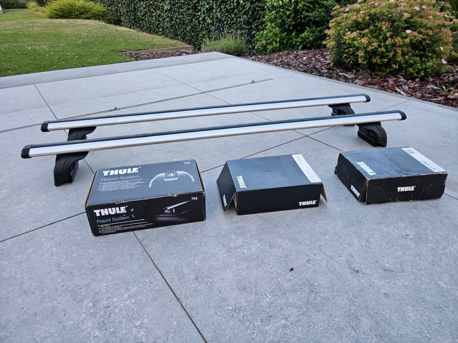 Barres de toit Thule + kit Audi A4/Audi Q3/Peugeot 508, Enlèvement