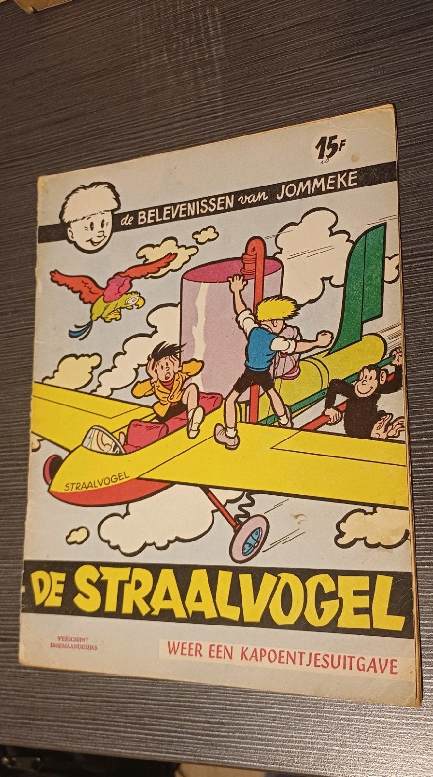 Jommeke De Straalvogel eerste druk, Gelezen, Eén stripboek, Jef Nys., Ophalen of Verzenden