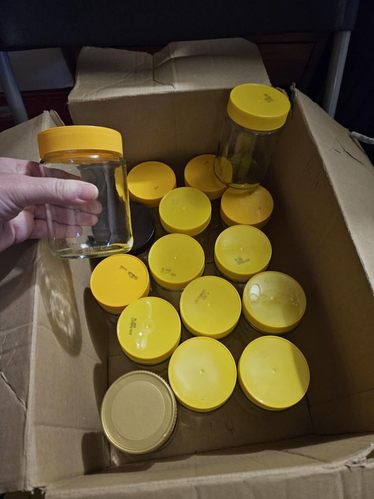 Lot 24 bocaux verre décoration table photophore, Enlèvement, Utilisé, Verre, Verre ou Verres