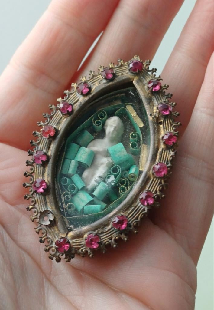 Antieke relikwie, devotie, Handtassen en Accessoires, Ringen, Ophalen of Verzenden