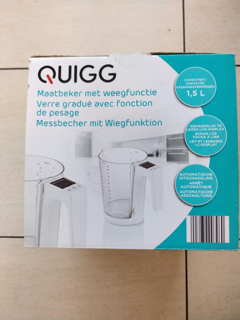 Maatbeker met weegfunctie, Ophalen, Nieuw