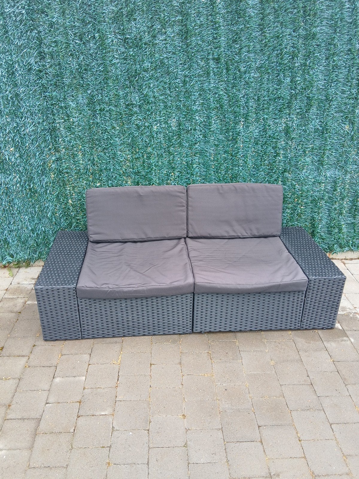 Tuinset zitbank, Tuin en Terras, Tuinbanken, Ophalen, Zo goed als nieuw, Rotan