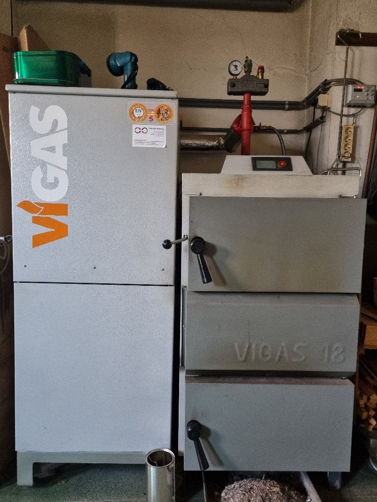 houtvergasser VIGAS voor centrale verwarming, Ophalen, Gebruikt, 100 liter of meer, 6 t/m 10 jaar oud