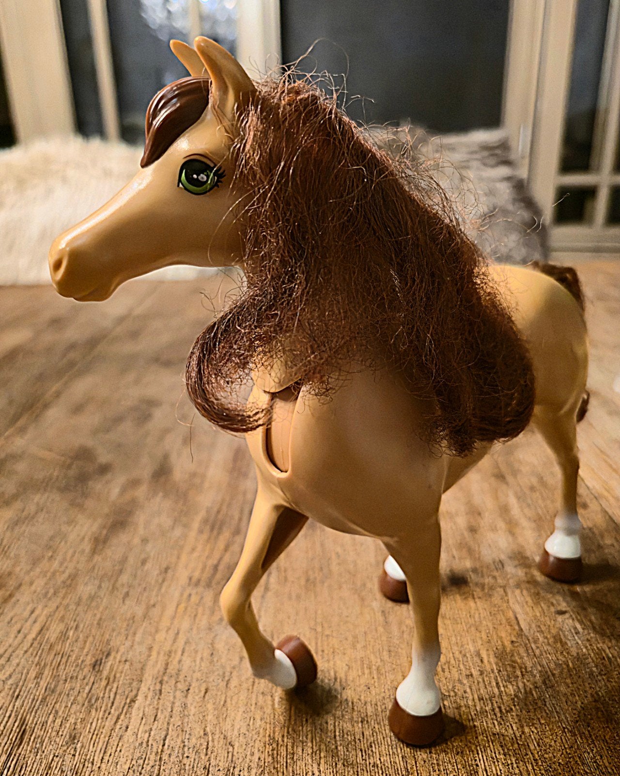 Lichtbruin paard van Barbie, Ophalen of Verzenden, Zo goed als nieuw, Barbie