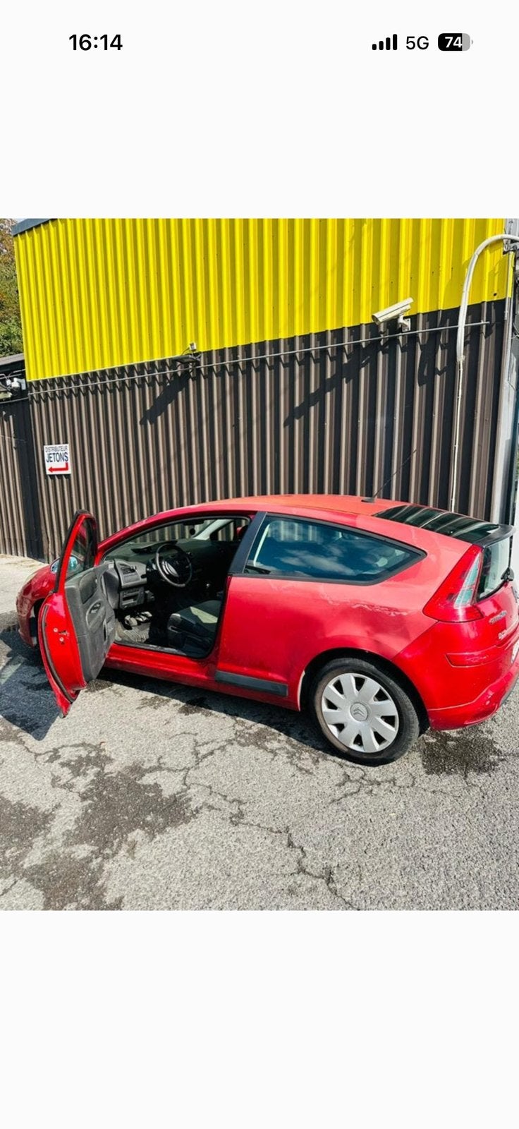 Citroën C4 Coupé 1.4 Essence – 2006 – 143.000 km Export, Autos, Rouge, Achat, Boîte manuelle, Particulier