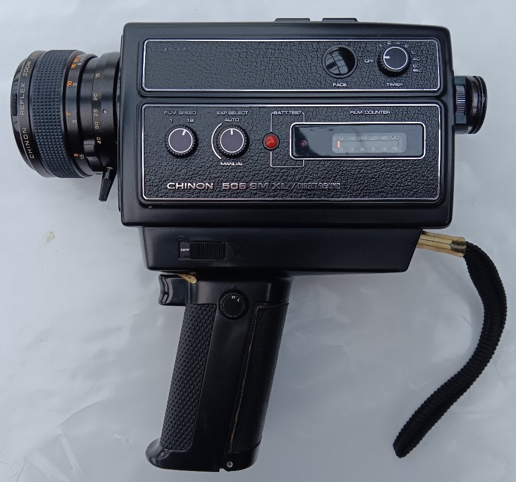 Filmcamera Chinon 8mm met Toebehoren, Ophalen of Verzenden, Filmcamera