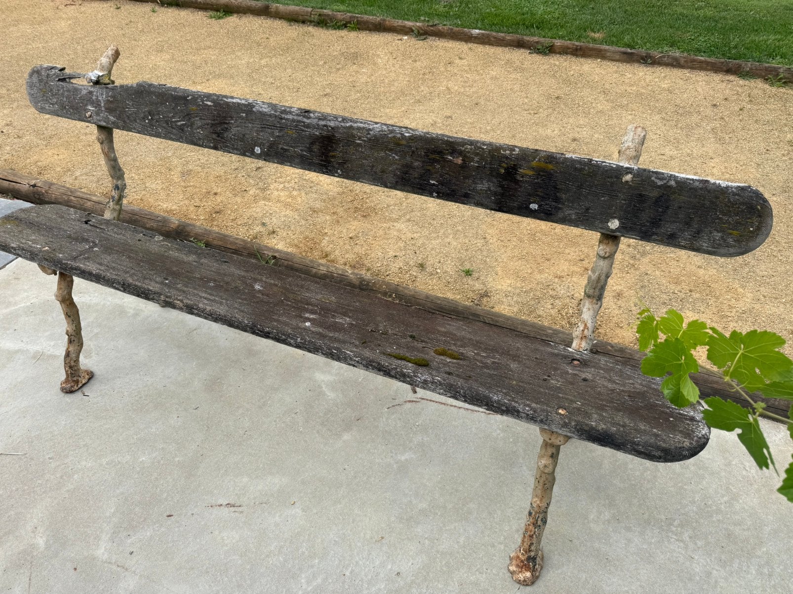Banc de jardin en faux bois, C, C, Enlèvement, Utilisé