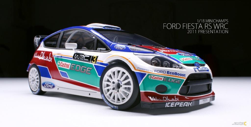 1:18 Minichamps Ford Fiesta RS WRC 2011 rally presentation., Ophalen of Verzenden, Nieuw, Auto, MiniChamps