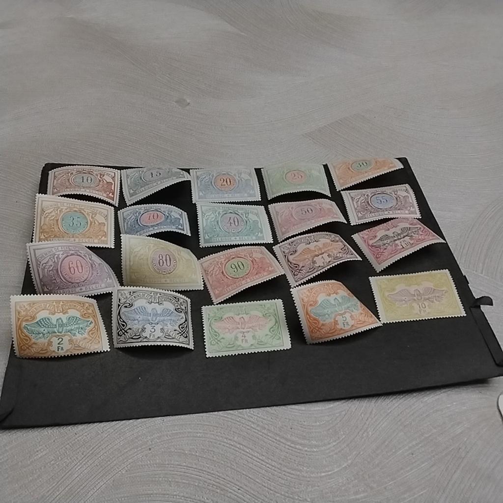 BELGIQUE Timbres ferroviaires 28/47 charnière avec cote 10,0, Enlèvement ou Envoi