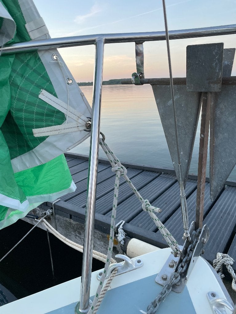 Spinnaker asymmetrisch voor 25-28 zeilschip, Spinnaker, Comme neuf, Enlèvement, 15 à 30 m²