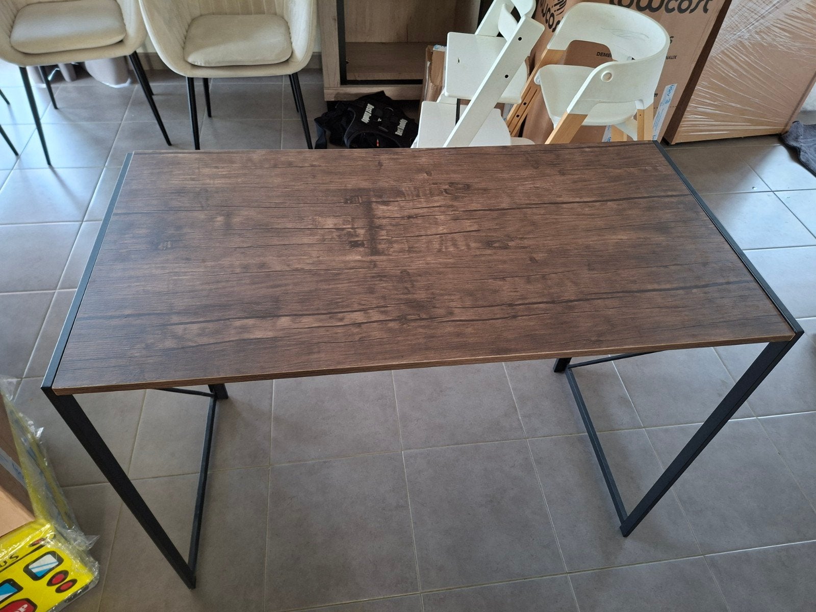 opvouwbare bureu, Maison & Meubles, Bureau d'ordinateur, Comme neuf, Enlèvement, Brun