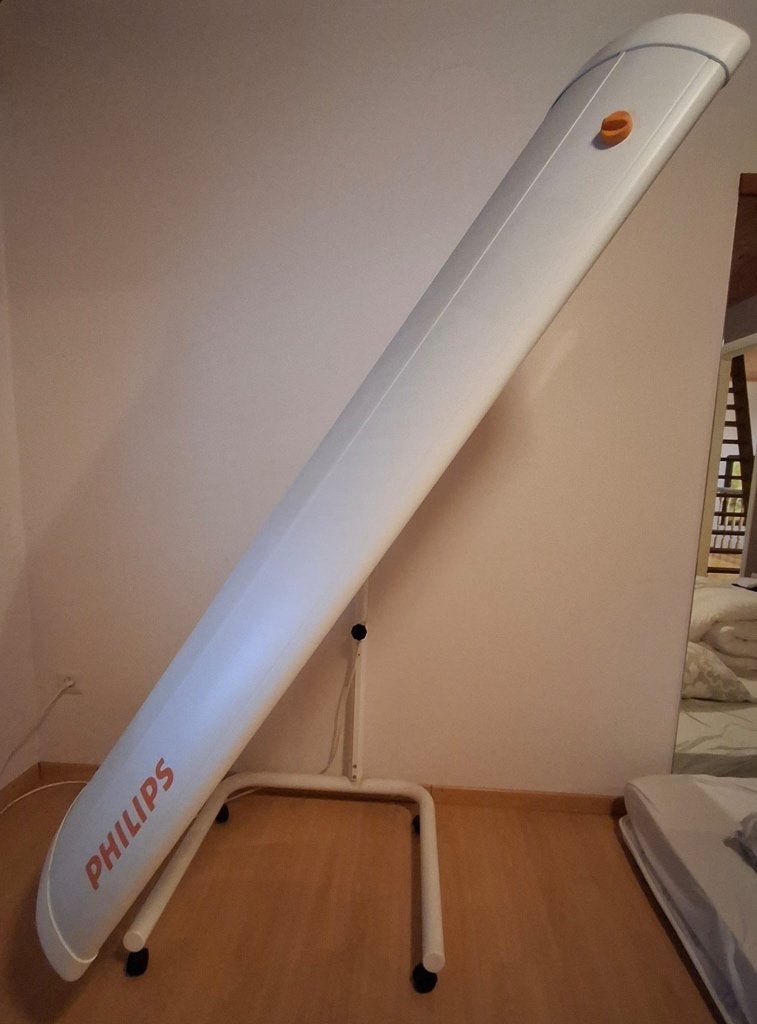 Zonnebank hemel Philips, Elektronische apparatuur, Zonnebanken en Gezichtsbruiners, Ophalen, Zo goed als nieuw, Zonnebank enkelzijdig