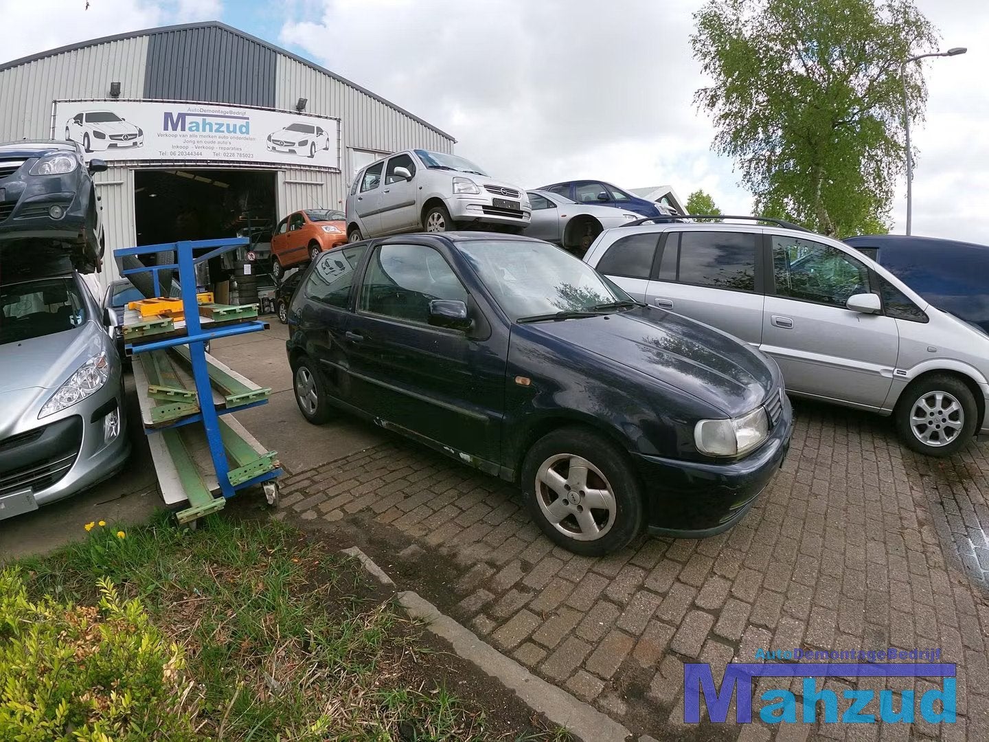 POLO 6N LC5H BLAUW rechter deur slot raam mechaniek greep, Volkswagen, Volkswagen AG, Vw@volkswagen.de, Utilisé