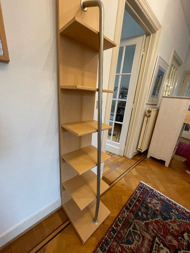 étagère moderne en bois (190 x 50 cm), Maison & Meubles, Enlèvement, Comme neuf, Étagère/rayonnage, Bois