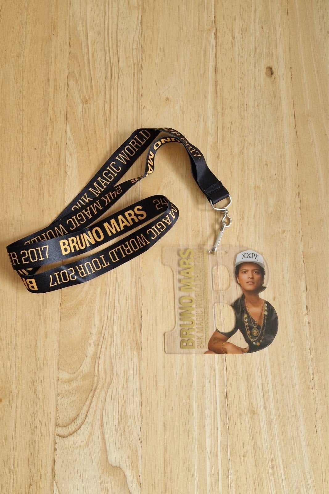 Bruno Mars VIP Lanyard XXIV k Tour 2017, Ophalen of Verzenden, Nieuw, Overige typen