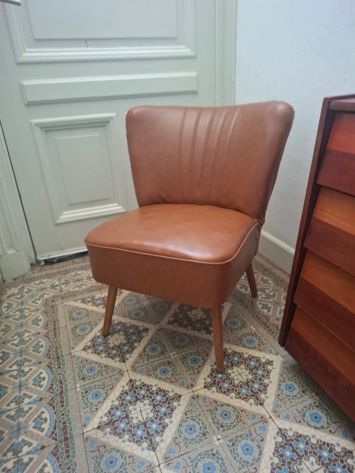 Chaise vintage des années 50 et 60. Siège, Antiquités & Art, Enlèvement