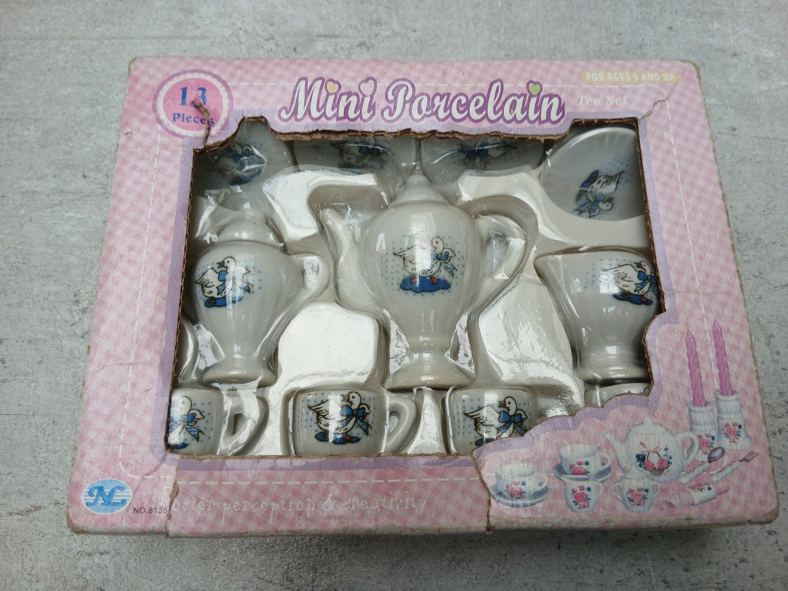 Vintage Mini Porcelain - service à thé en porcelaine pour en, Enlèvement ou Envoi