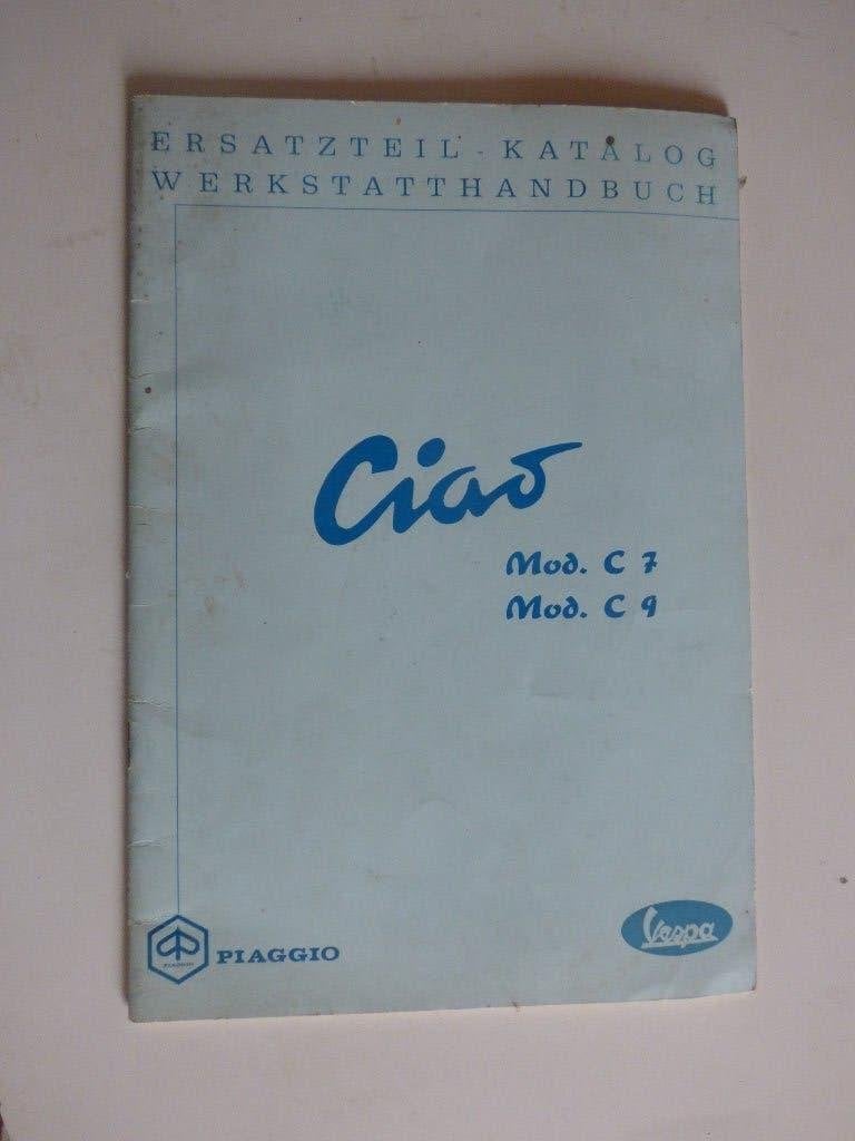 PIAGGIO VESPA CIAO C7 & C9 WERKPLAATSHANDBOEK/ONDERDELEN, Fietsen en Brommers, Handleidingen en Instructieboekjes, Ophalen of Verzenden