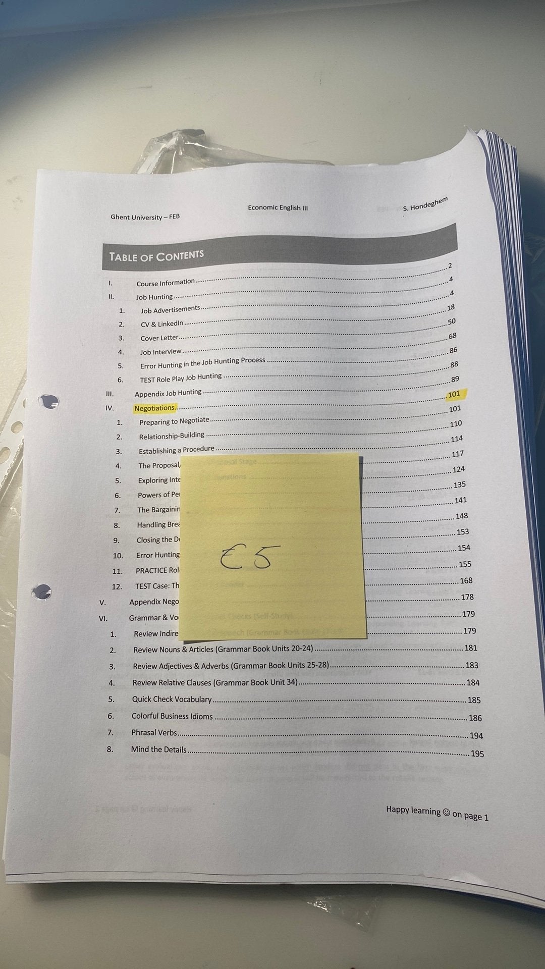 HANDELSWETENSCHAPPEN ENGELS 3 CURSUS, Boeken, Ophalen, Zo goed als nieuw