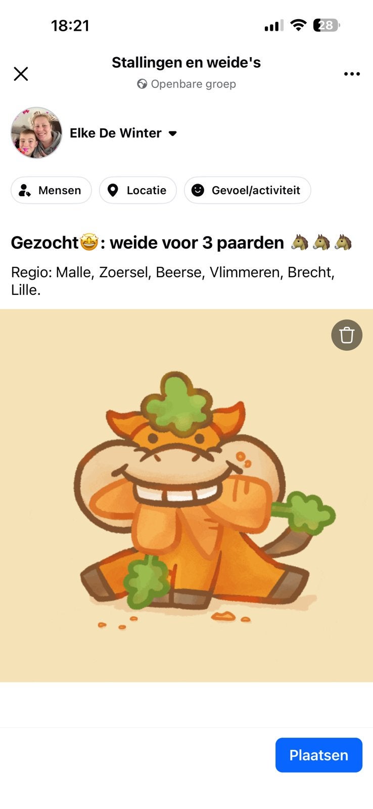 GEZOCHT: weide