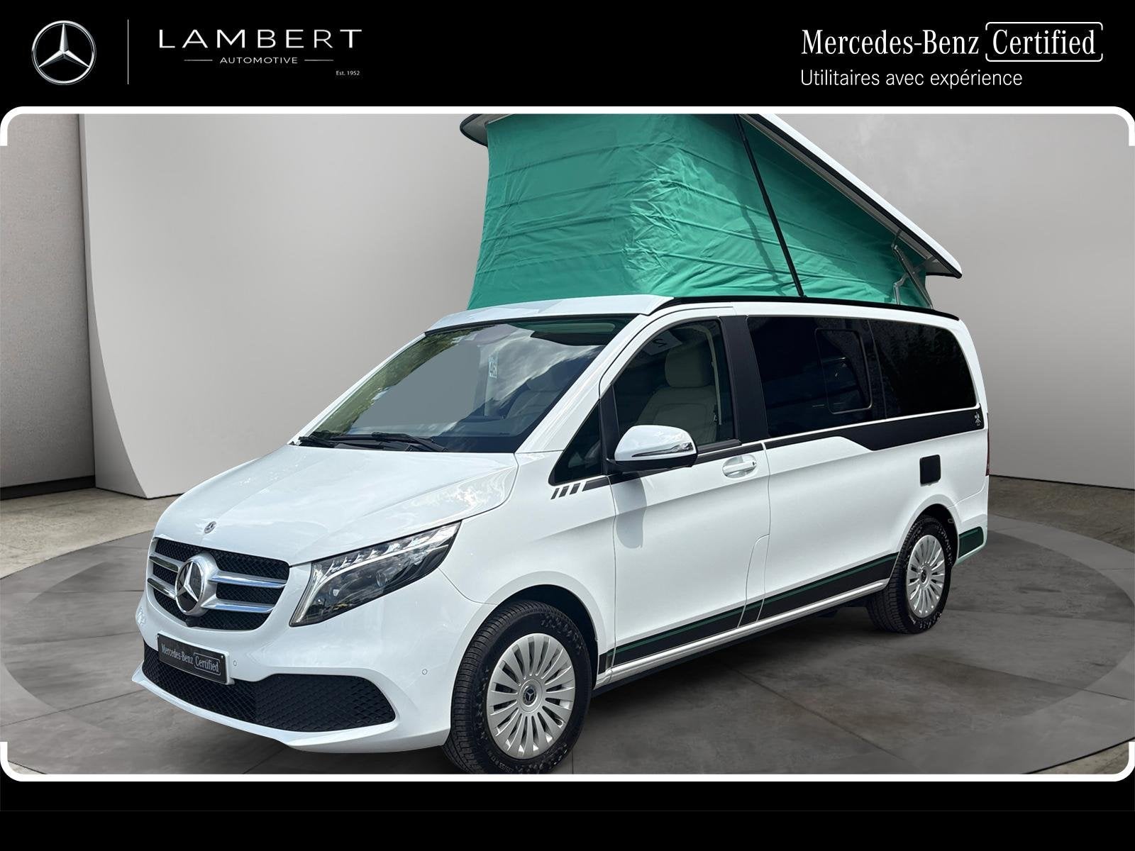 Mercedes-Benz V-klasse 300d 4-MATIC Lang MARCO POLO, Alarme, Entreprise, Automatique, https://public.car-pass.be/vhr/8320ffb5-eeab-4371-8e66-04737e92f286