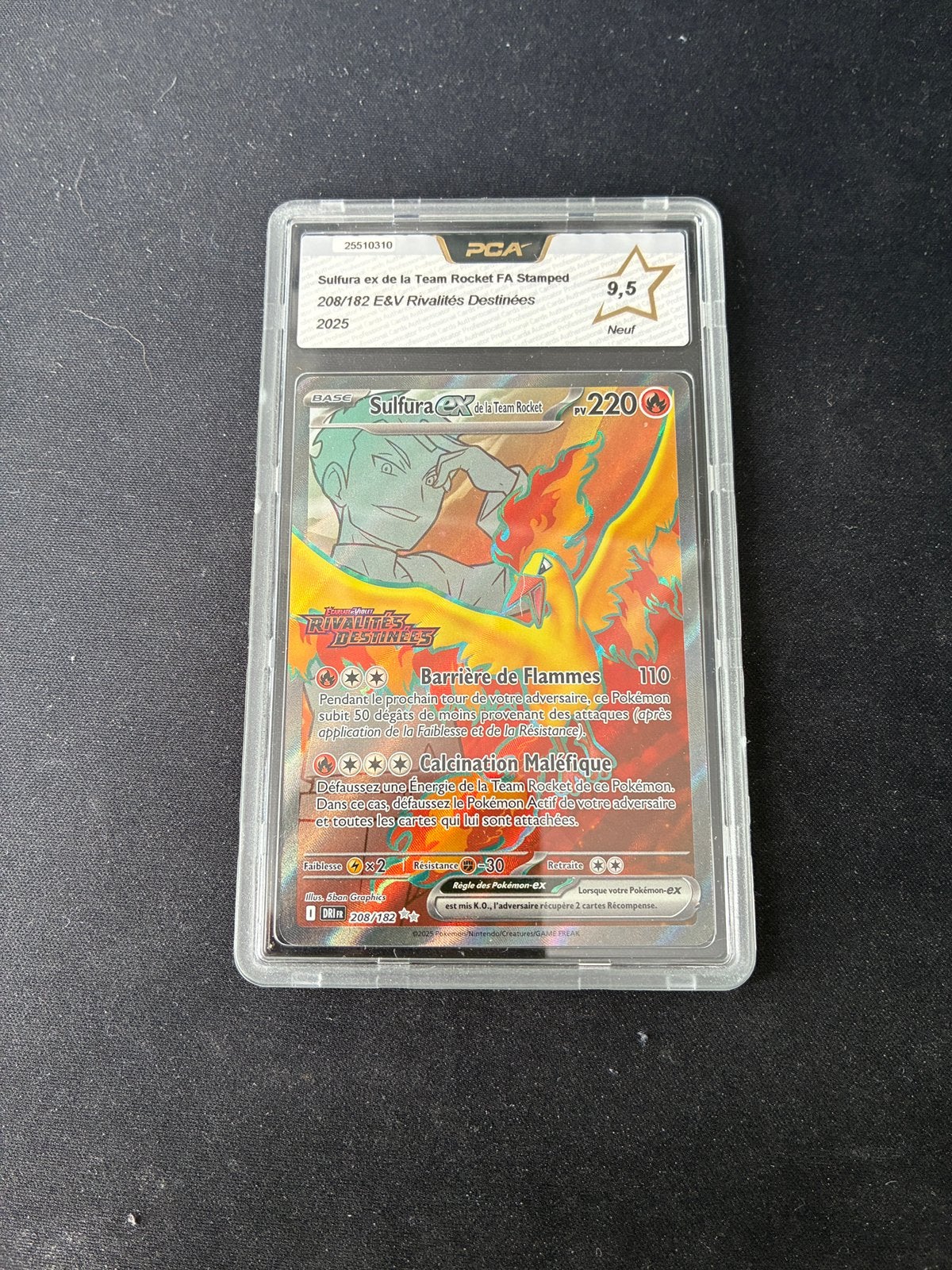 Sulfura ex de la Team Rocket stamp PCA 9,5, Enlèvement, Comme neuf