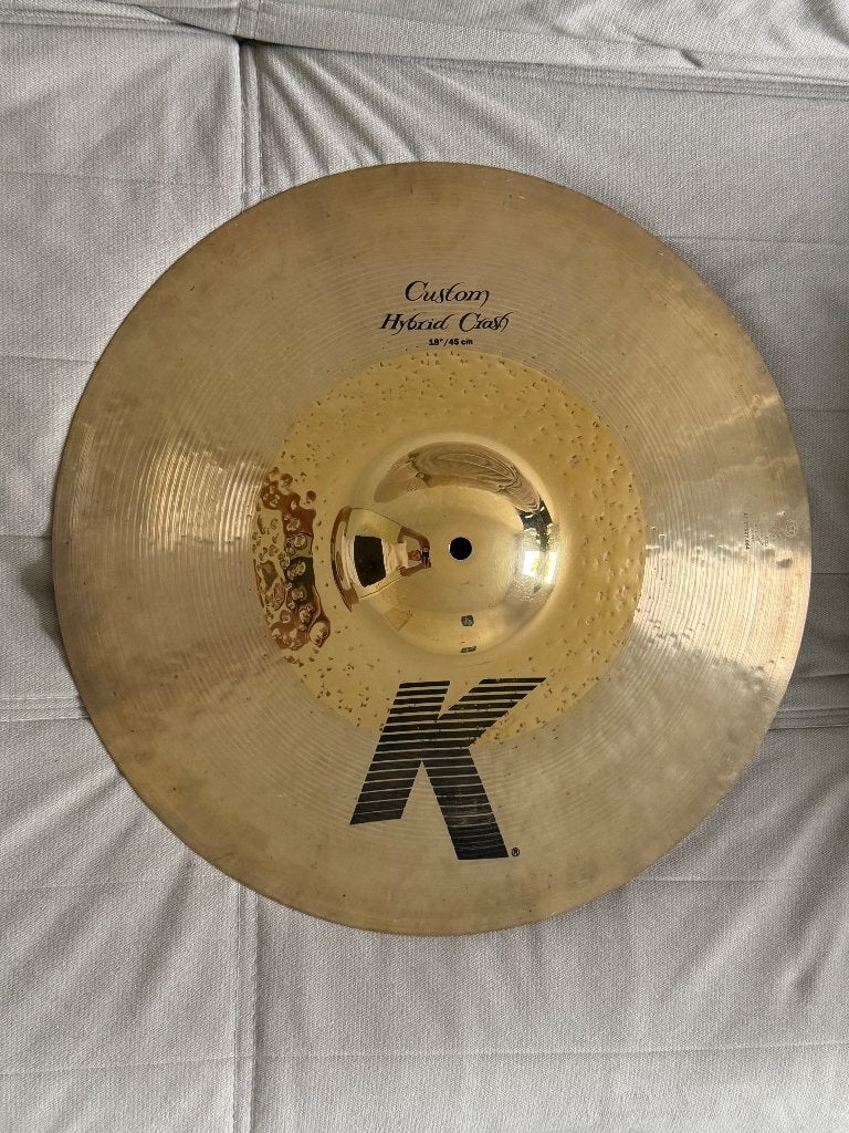 Crash zildjian K custom hybrid 18, Enlèvement, Utilisé