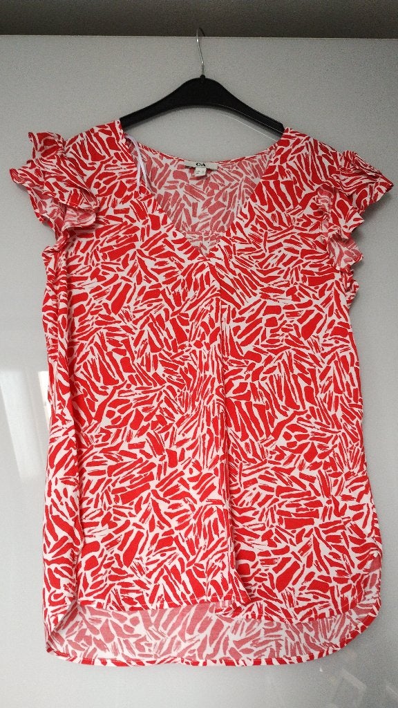 blouse, Ophalen, Maat 36 (S), Rood