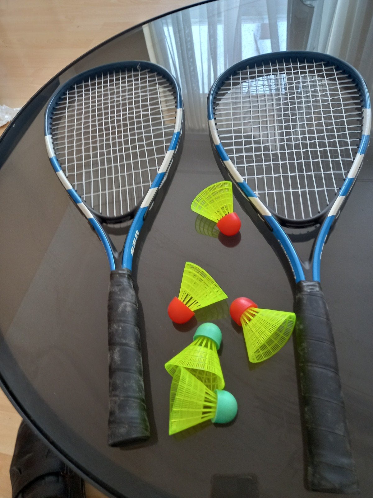 2 speedminton-rackets, Sport en Fitness, Ophalen, Racket