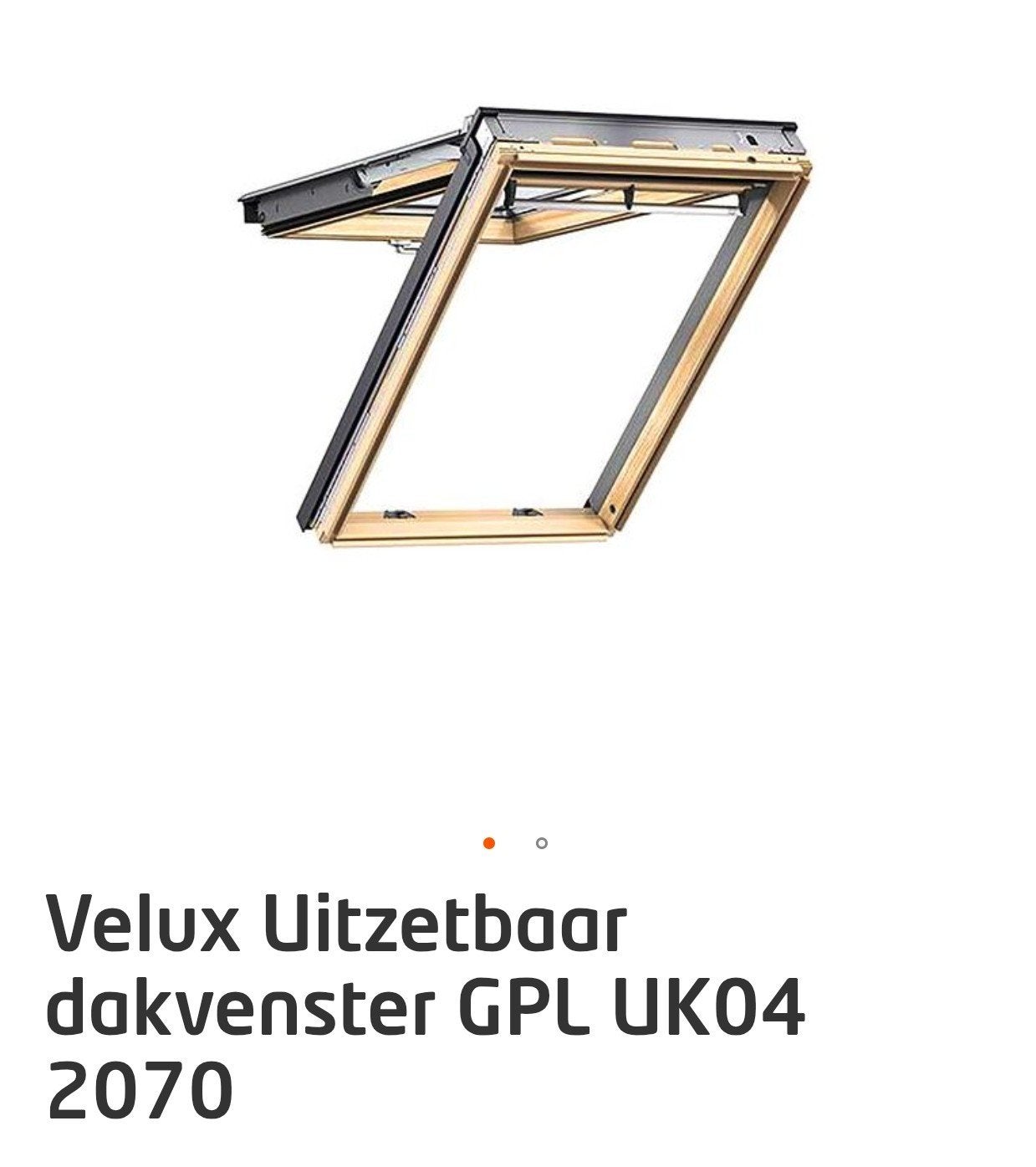 Velux Dakraam GPL UK04 2070, Double vitrage, Lucarne, Comme neuf, Enlèvement