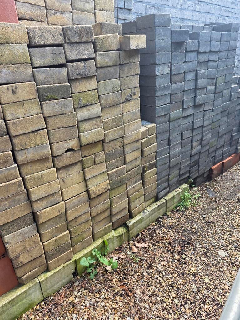 Pavés gris et dolomite, Jardin & Terrasse, Pavé & Dalles, Enlèvement, Briques