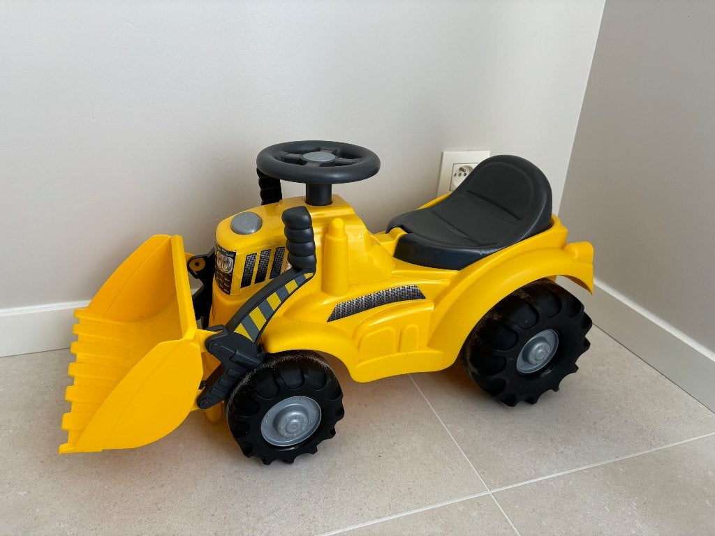 Loopwagen met schep en opbergruimte onder het zitje, Enlèvement, Comme neuf, Véhicule de marche