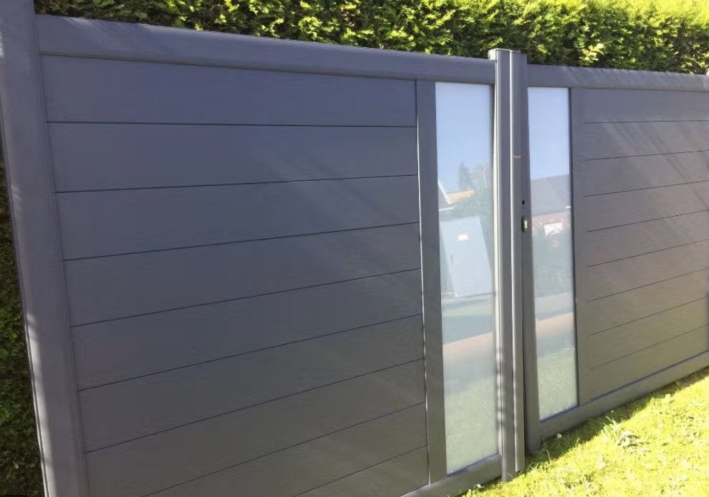 draaipoort aluminium OTIS SHOWROOMMODEL, Tuin en Terras, Ophalen, Gebruikt, Aluminium, Draaipoort