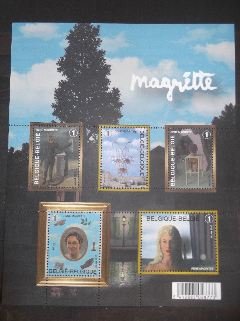 BL151 René Magritte MNH, Postzegels en Munten, Ophalen of Verzenden, Postfris, Frankeerzegel