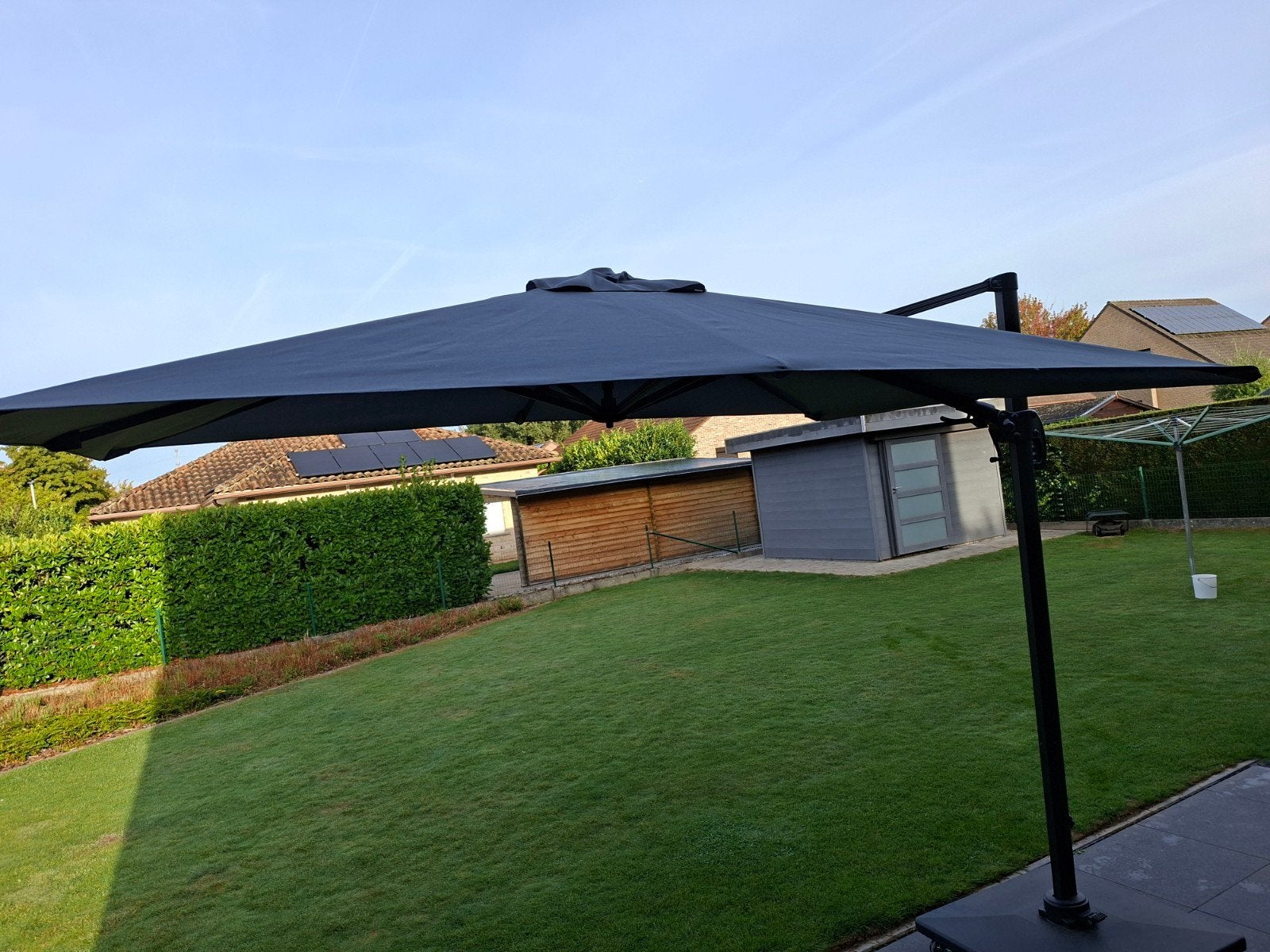 zweefparasol avola gekocht bij exterioo, Ophalen, Parasolvoet