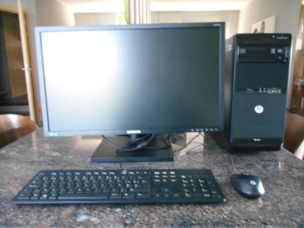 i7/8GB/120GB SSD +1TB HDD scherm/klavier/muis/boxen Win11Pro, Ophalen, Met monitor, HDD
