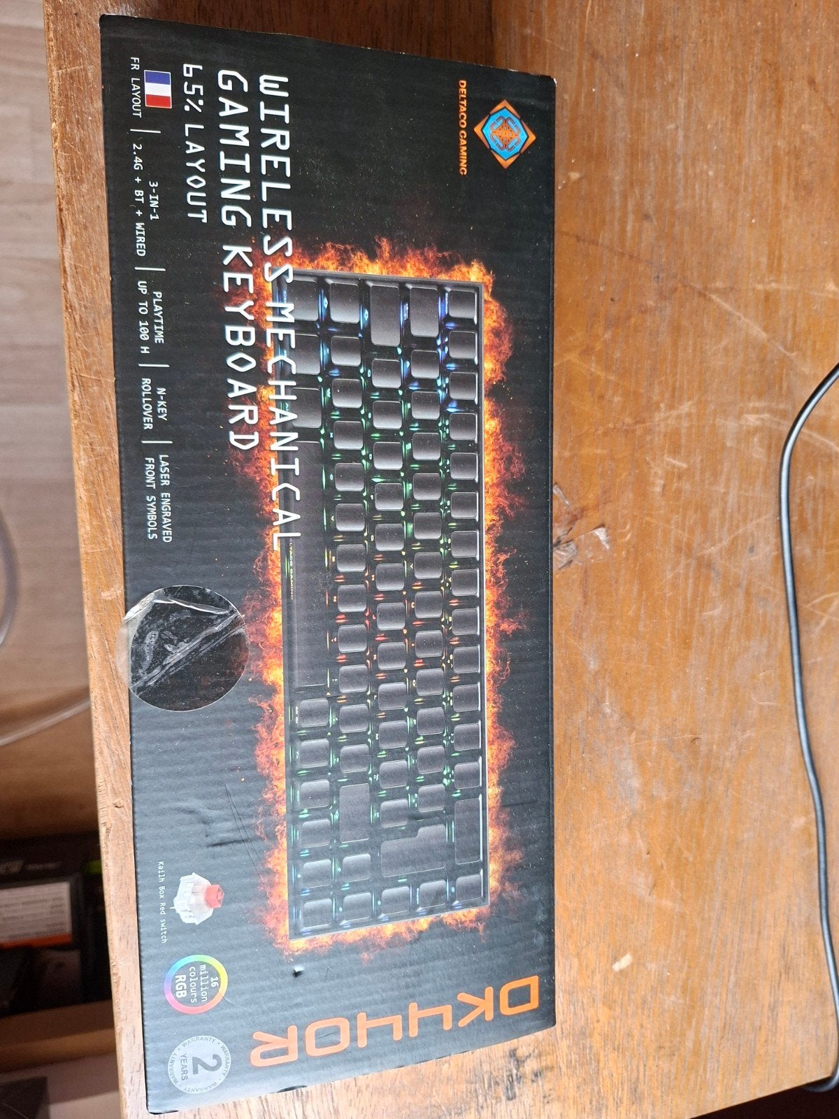 mechanisch keyboard deltaco, Computers en Software, Toetsenborden, Ophalen, Gaming toetsenbord, Azerty, Deltaco