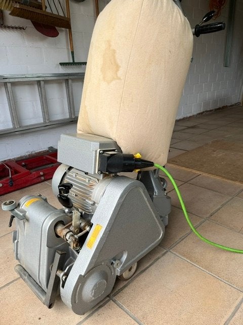 Ponceuse à parquet FRANK, ponceuse à bords FRANK+polisseuse, Bricolage & Construction, Enlèvement, Utilisé, 1200 watts ou plus