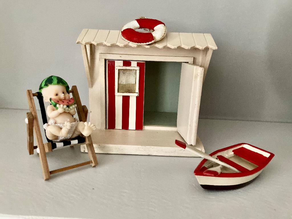 Decoratief houten vakantiehuisje, Ophalen of Verzenden, Zo goed als nieuw, Rood