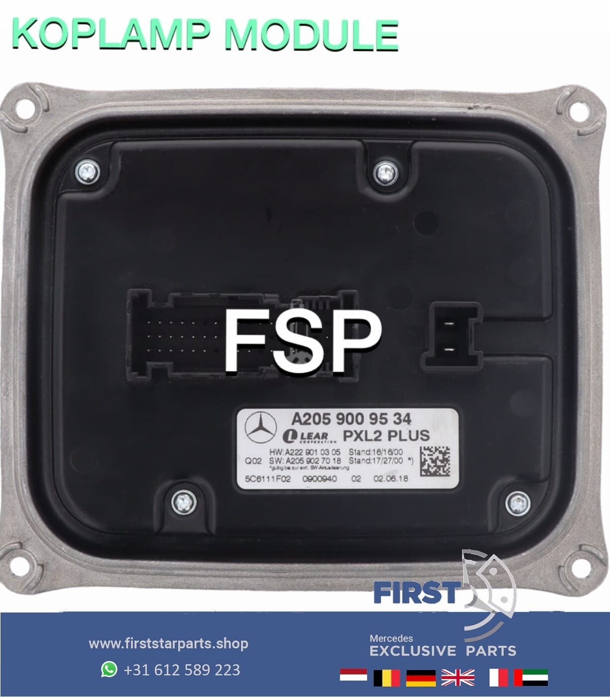 A2059009534 Koplamp module W205 FACELIFT W213 W222 W238 W257, Auto-onderdelen, Gebruikt, -, Ophalen of Verzenden, -