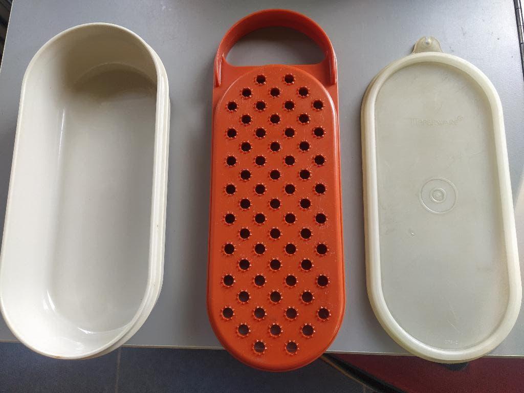Tupperware ruimtespaarders+shaker+ botervloot+dekselhouder, Enlèvement ou Envoi, Utilisé, Vert