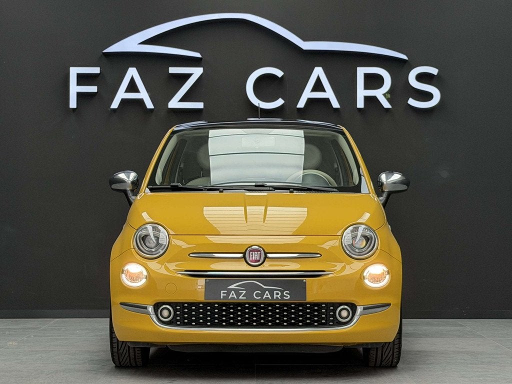Fiat 500 1.2i Lounge * 1ER PROP + T.PANO + CARPLAY + GARANTI, Auto's, Fiat, Voorwielaandrijving, Stof, Gebruikt, 4 cilinders