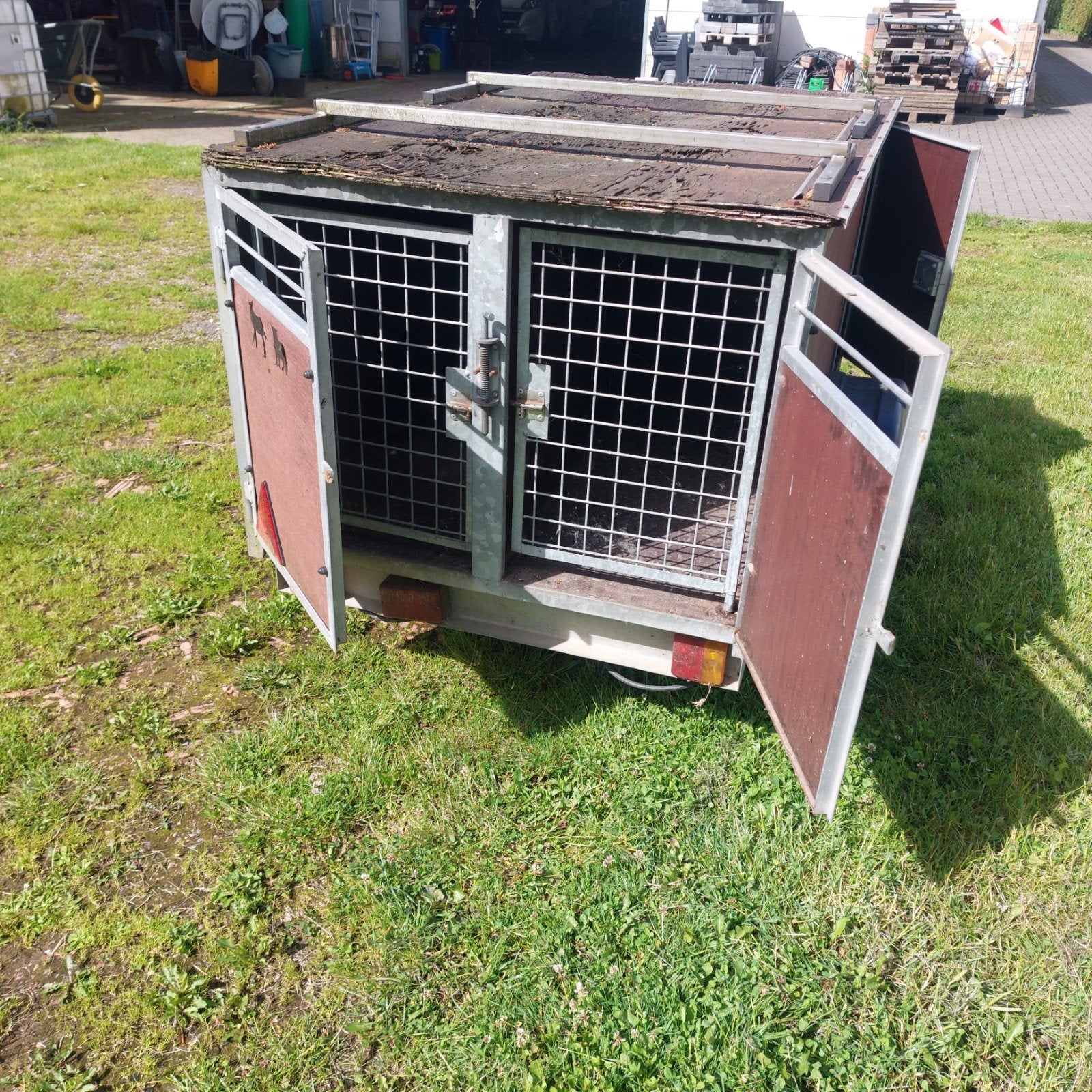 Hondenaanhanger voor 3 honden, Ophalen