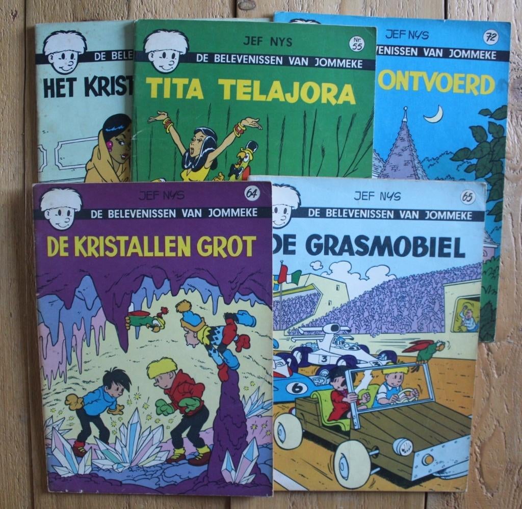 Jommeke 5x ongekleurd Jef Nys - prijs voor alles, Boeken, Stripverhalen, Meerdere stripboeken, Ophalen of Verzenden, Gelezen