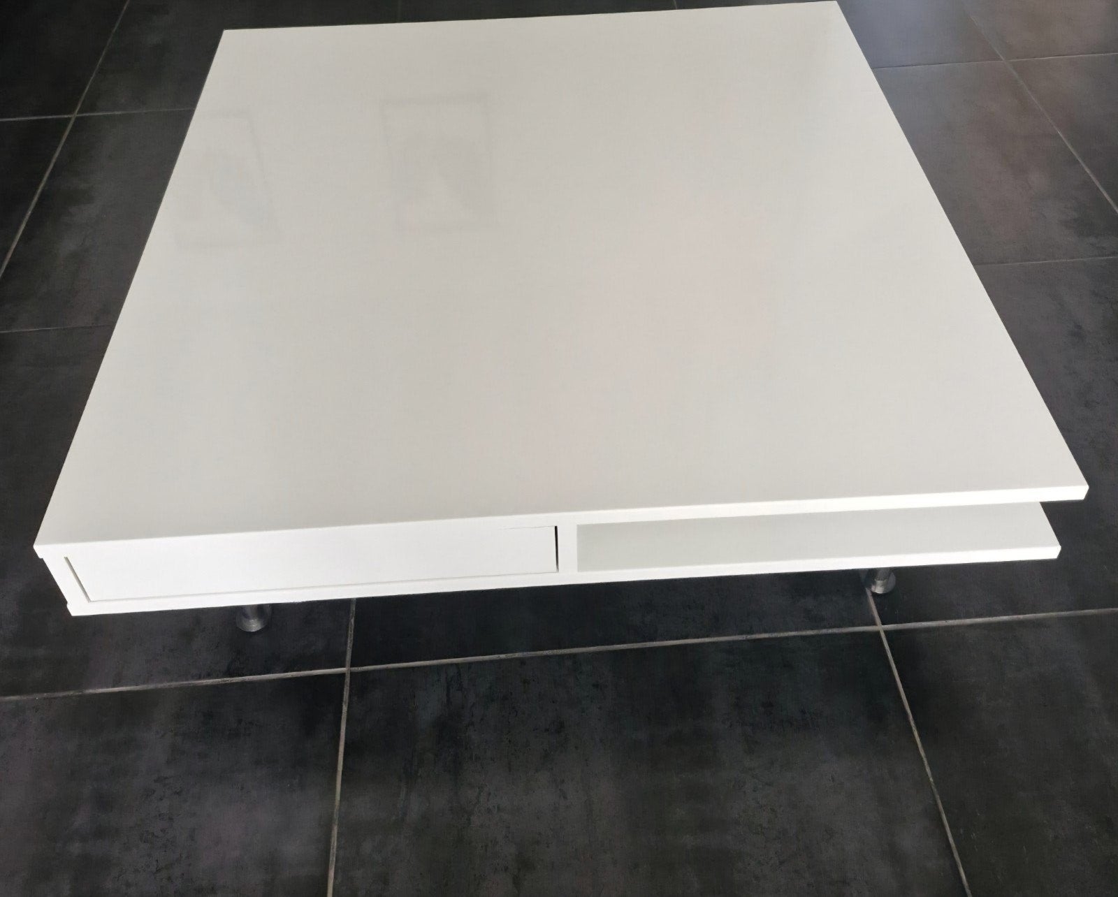 mooie witte salontafel, Huis en Inrichting, Ophalen, Vierkant