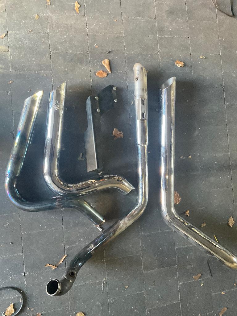Harley Davidson. V&H schort cut uitlaten sportster gedempt, Ophalen, Gebruikt