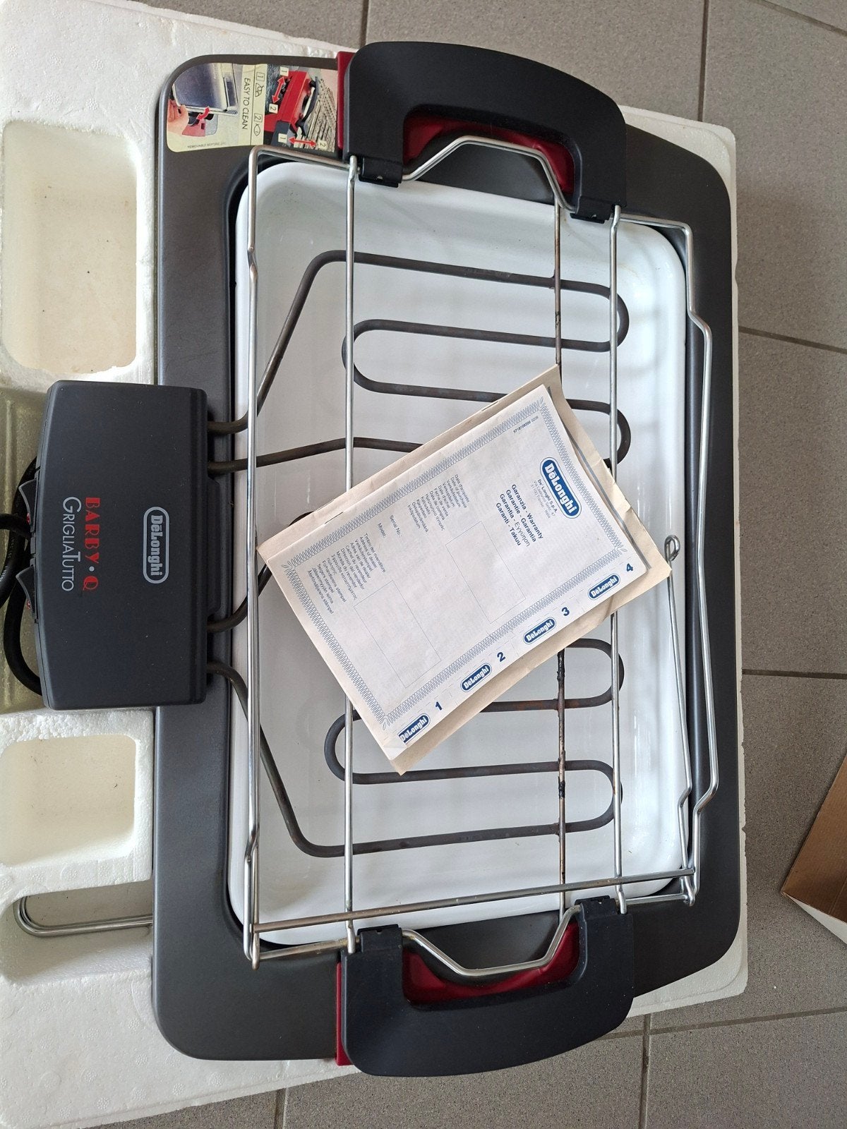 Delonghi elektrische BBC/GRILL, Tuin en Terras, Ophalen, Zo goed als nieuw, Delonghi